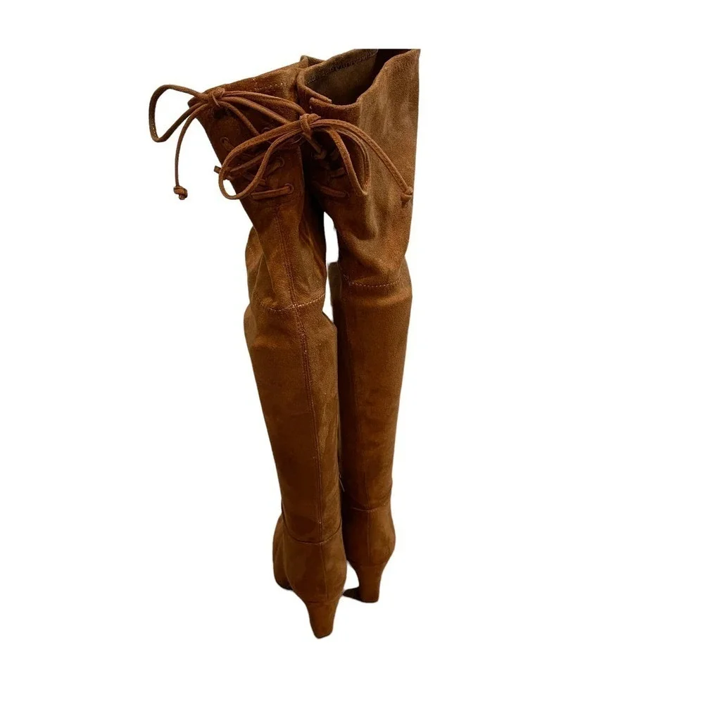 Vince Camuto Cognac Tapley Over The Knee Boot Size 5.5M/ 36 NWOB